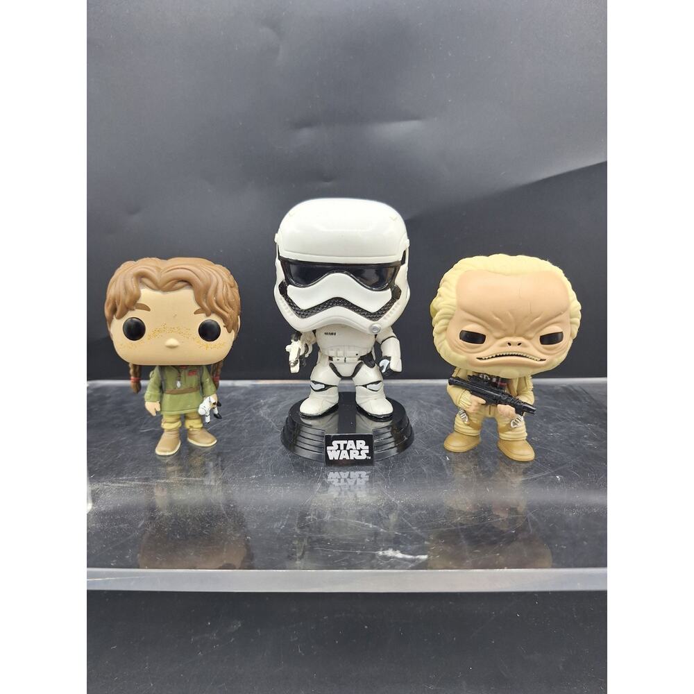 Funko Pop! Star Wars Rogue One Weeteef Cyubee, Young Jyn Erso And Stormtrooper